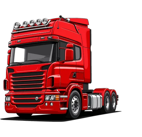 Fasza gyerek kamionon