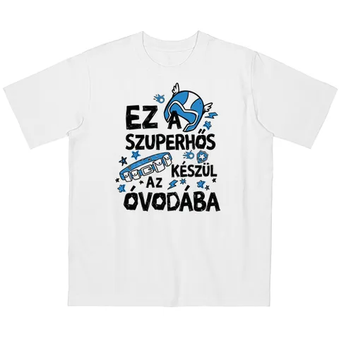 Ez a szuperhős készül az óvodába