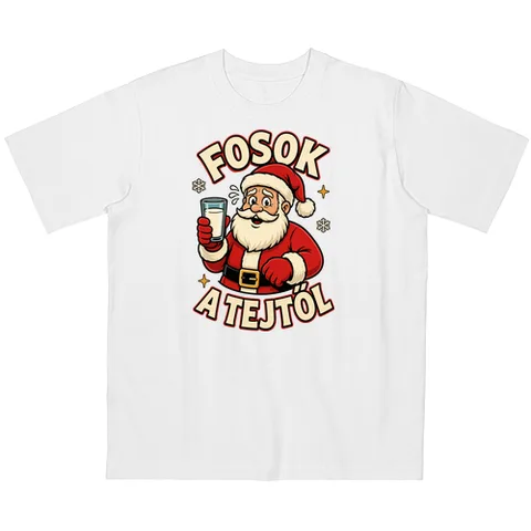 Mikulás fosik a tejtől