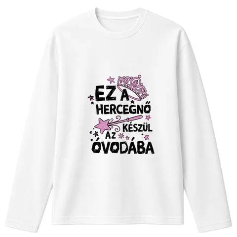 Ez a hercegnő készül az óvodába