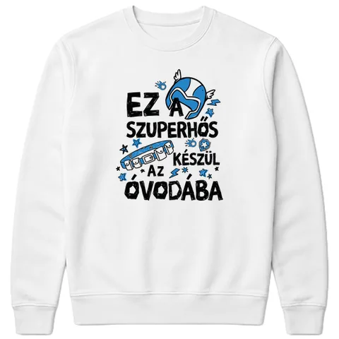 Ez a szuperhős készül az óvodába
